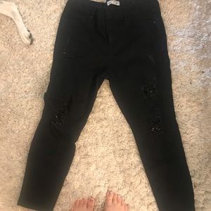 Black jeggings